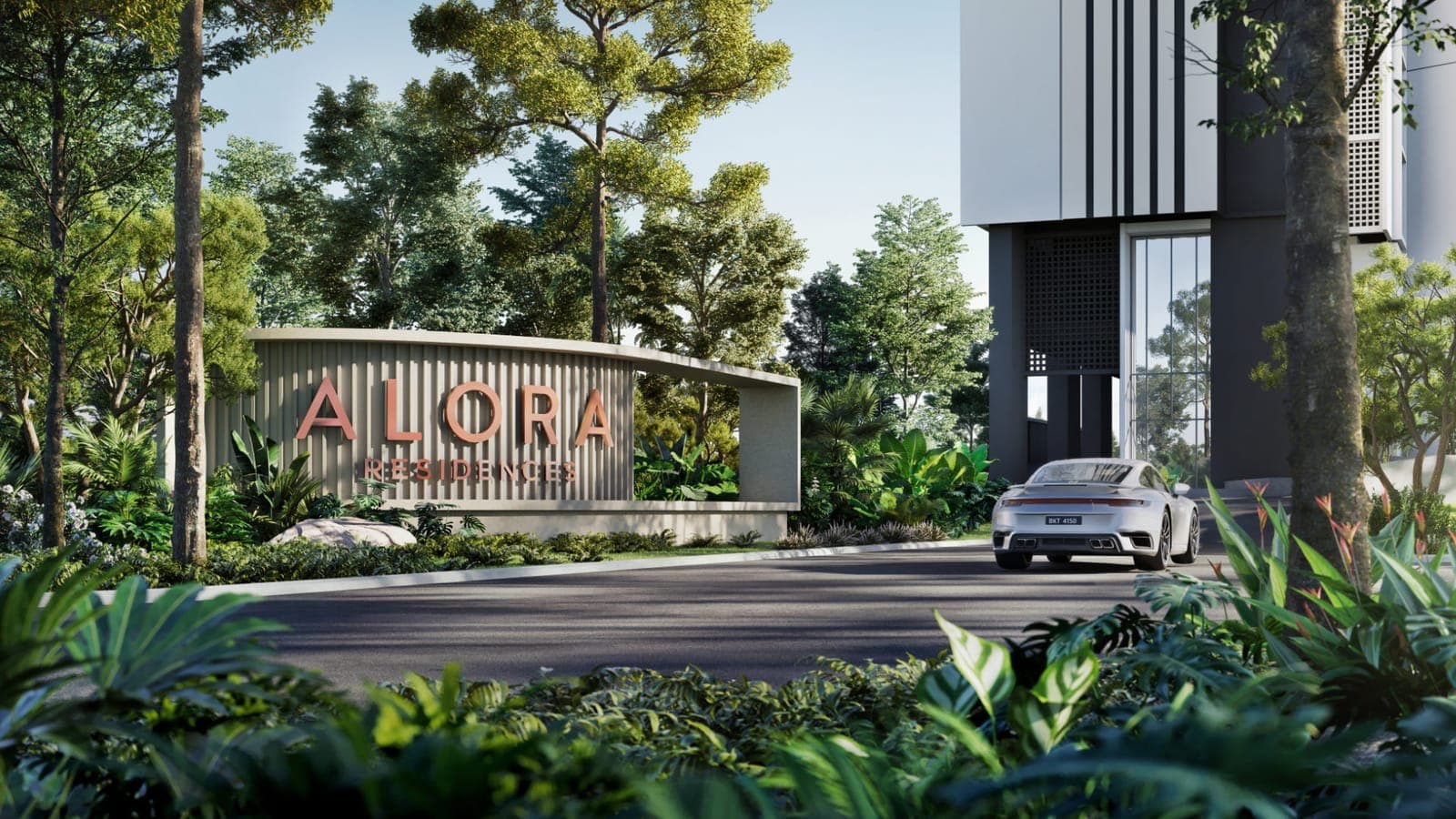 Alora Residences @ Avenue 25 (U/C): artist's impression of the entrance