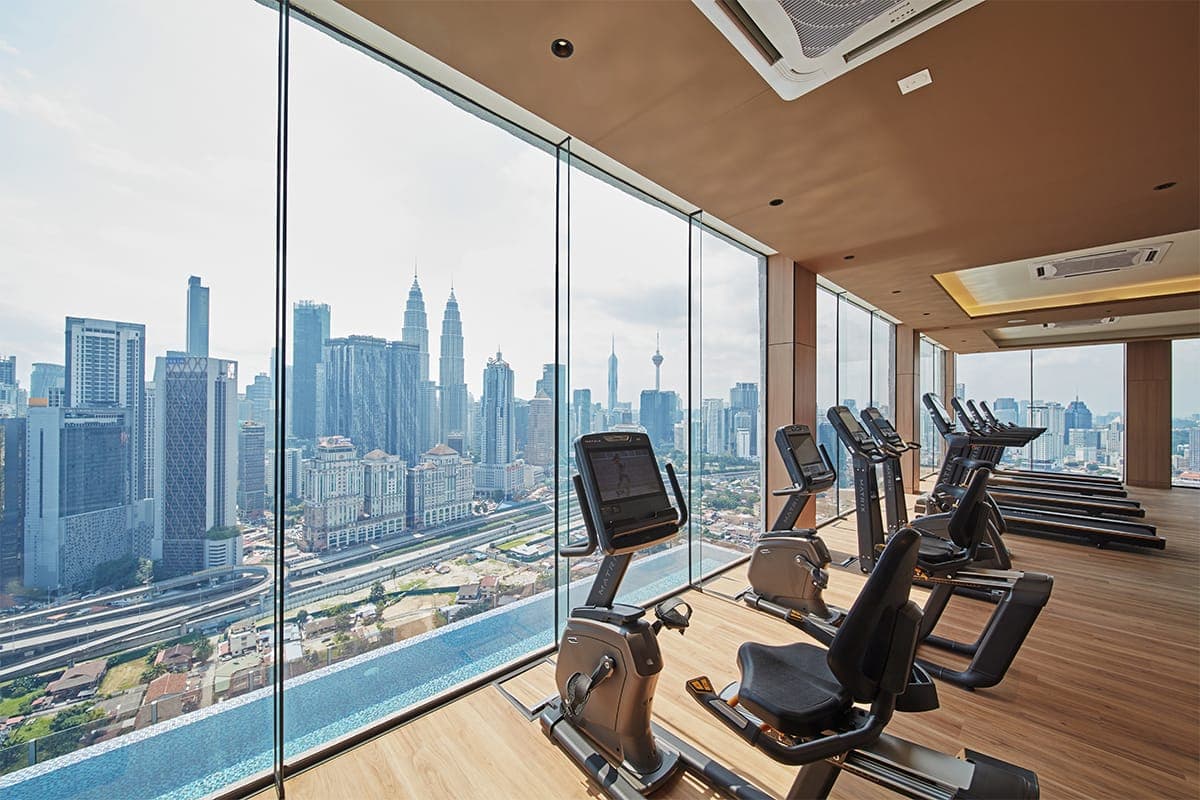 Armani Residence Raja Uda: artist's impression of the gym
