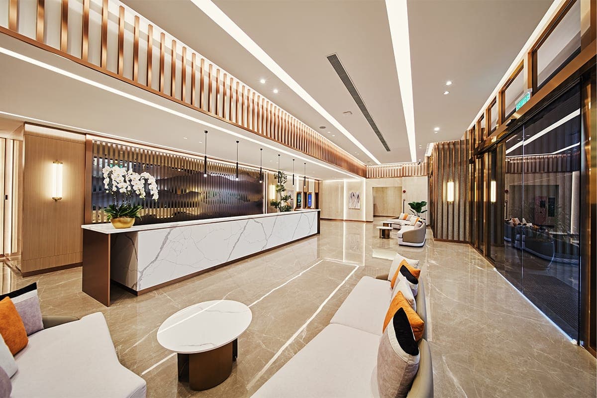Armani Residence Raja Uda: artist's impression of the lobby