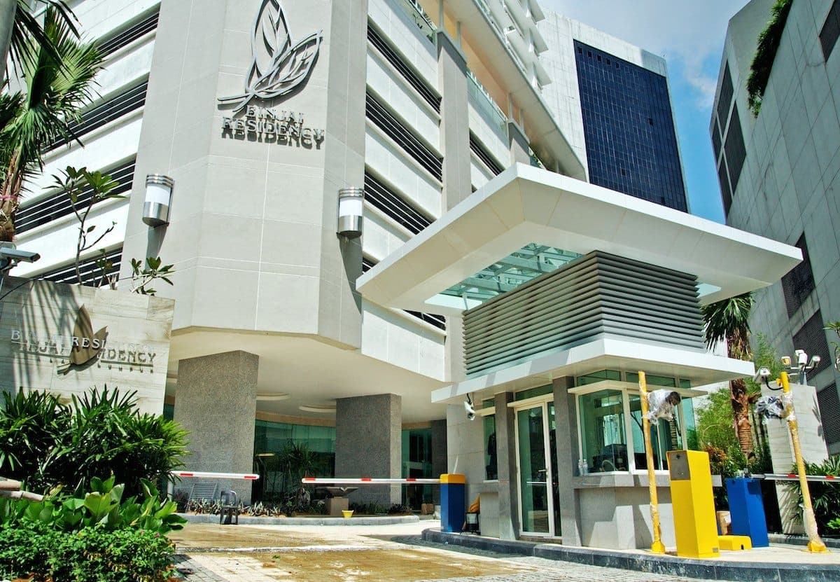 Binjai Residency: the entrance