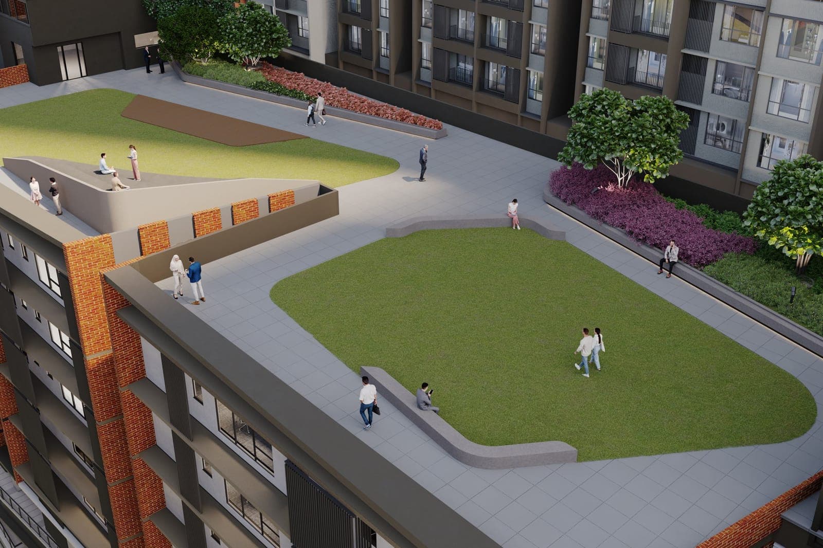 Emerald 9: artist's impression of a roof garden
