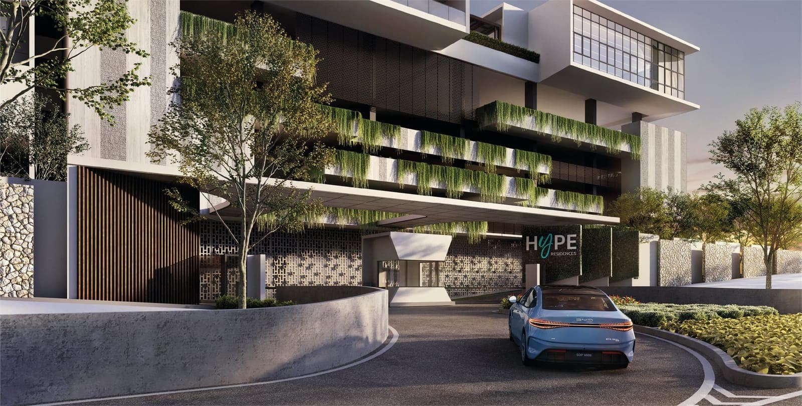 Hype Residences: artist's impression of the entrance