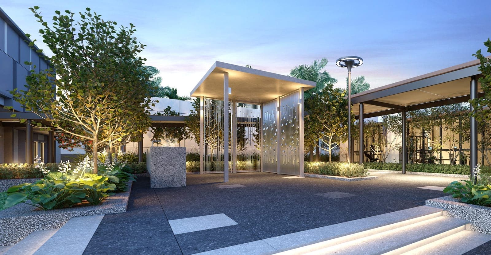 Jernih Residence: artist's impression of the garden