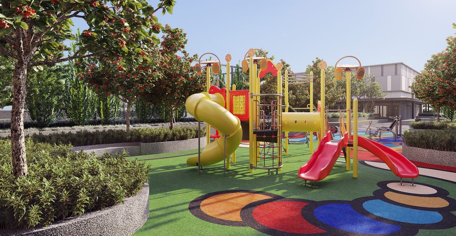 Jernih Residence: artist's impression of the playground