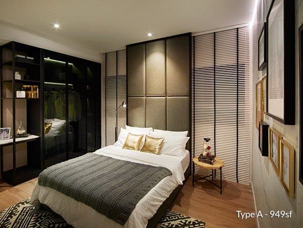 Lagoon View Resort Condo: bedroom, 949 sq ft show unit