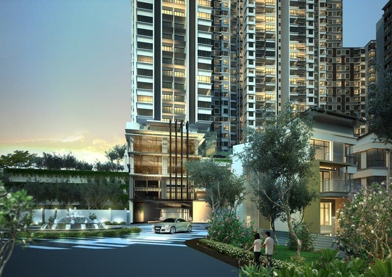 Nautica Lake Suites: artist's impression of the entrance