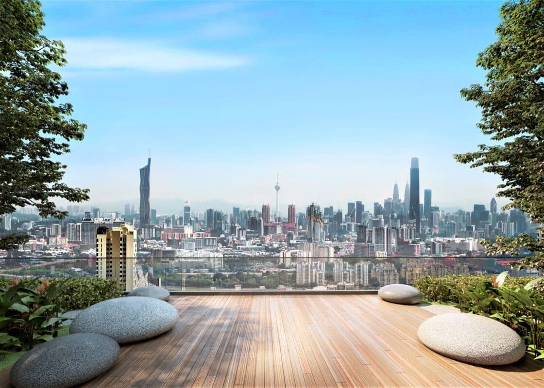 Nexus Taman Pertama: artist's impression of the sky deck