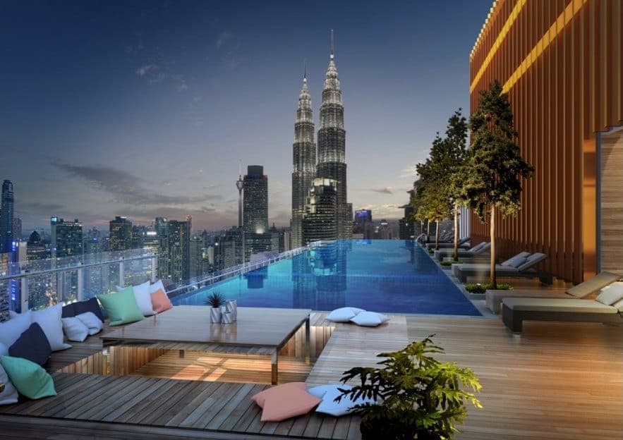 Royce Residence: artist's impression of the infinity pool