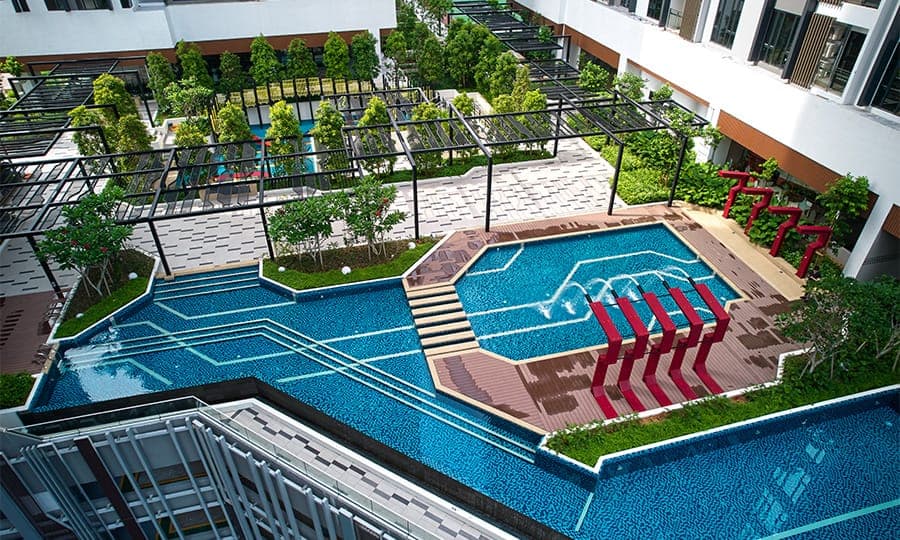 Sentral Suites: the family pool