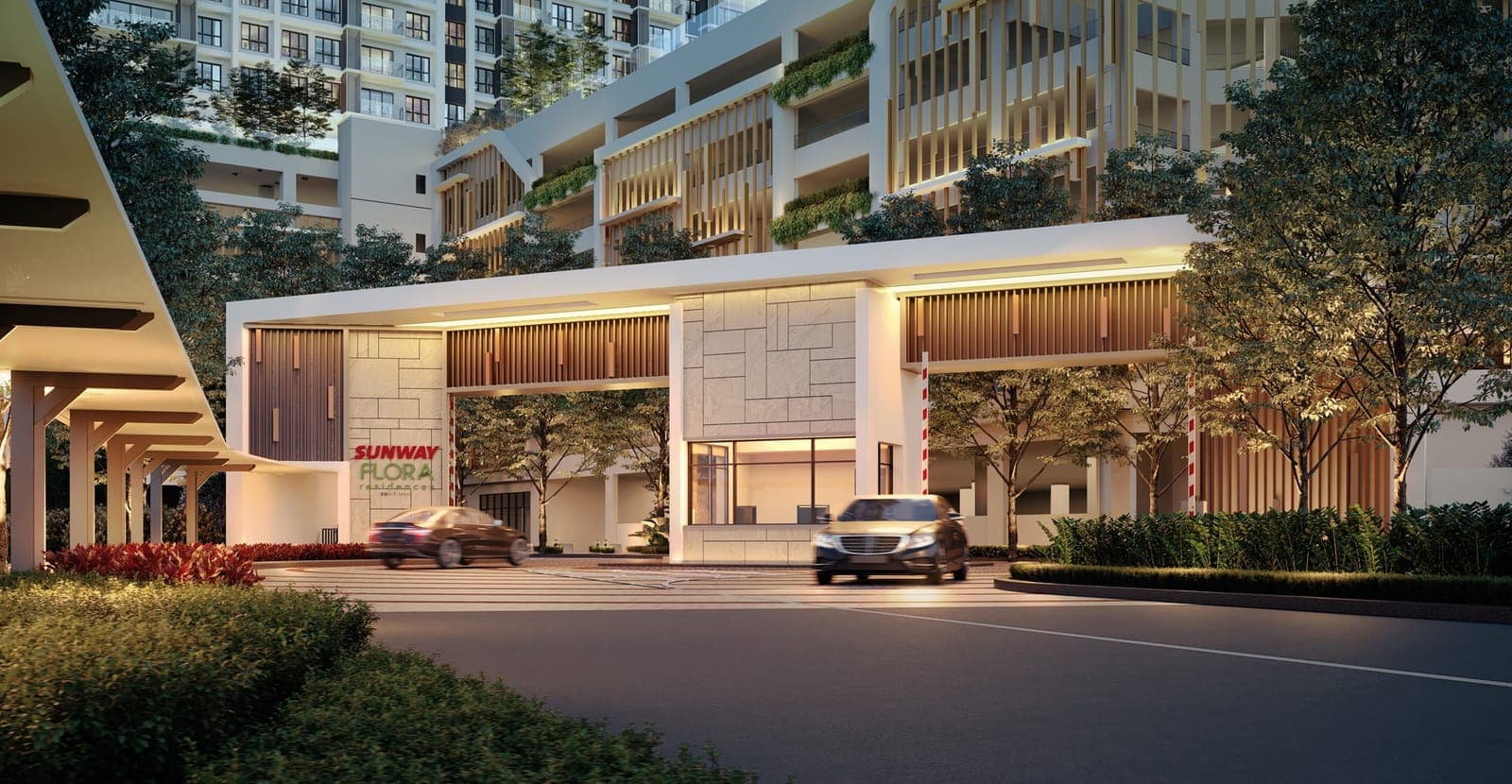 Sunway Flora Residences: artist's impression of the entrance