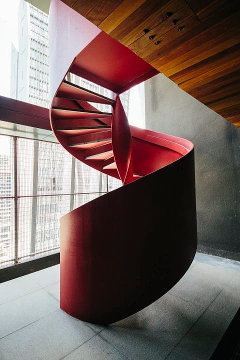 The Capers: a staircase on the sky terrace