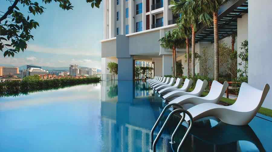 The Mews KLCC: the salt-water lap pool