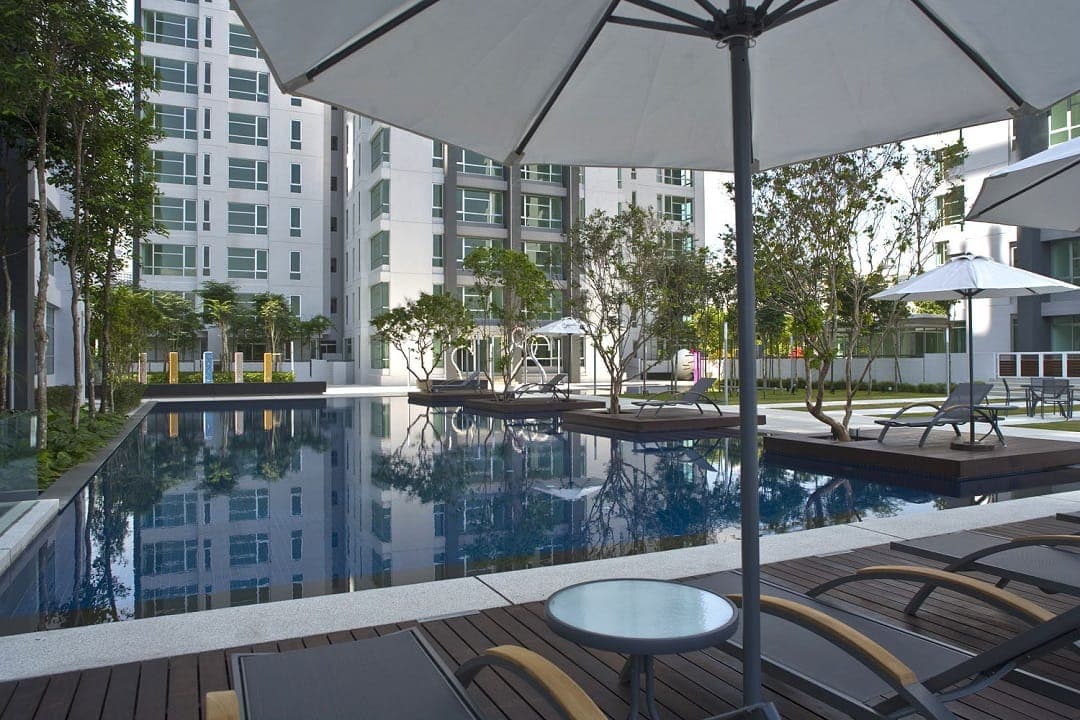 The Saffron Condominium: the pool