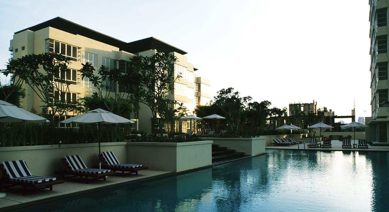 The Tamarind: the pool deck